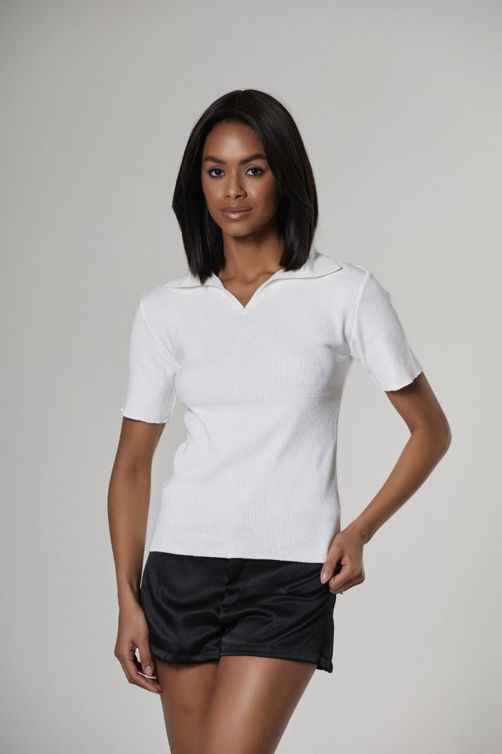 Polo Tricot Branca