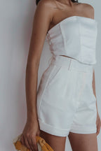 Top Corset Hortênsia - Branco
