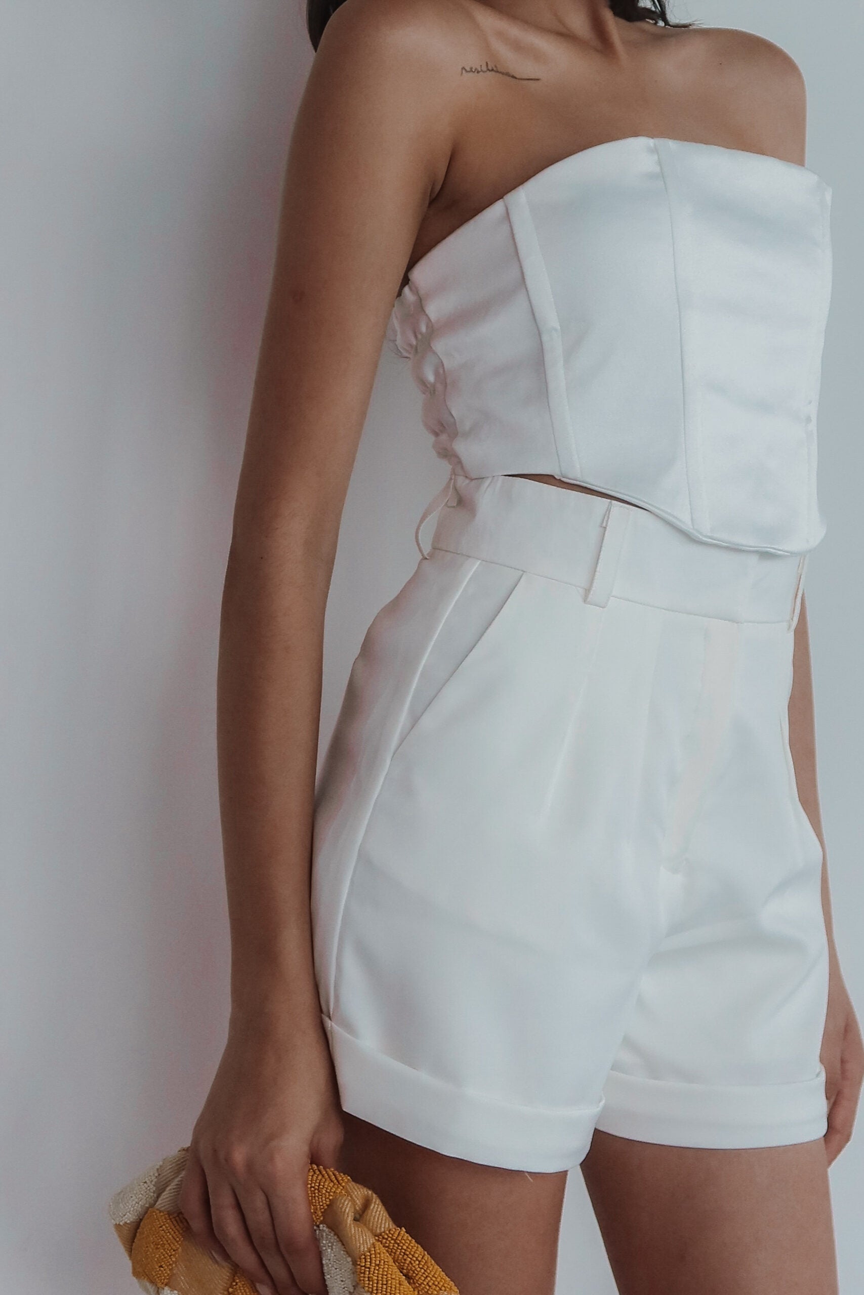 Top Corset Hortênsia - Branco