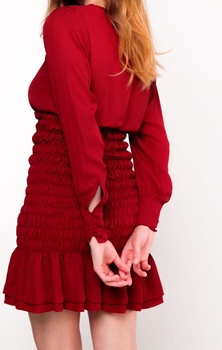 Vestido Manga Longa Madrid - Cherry