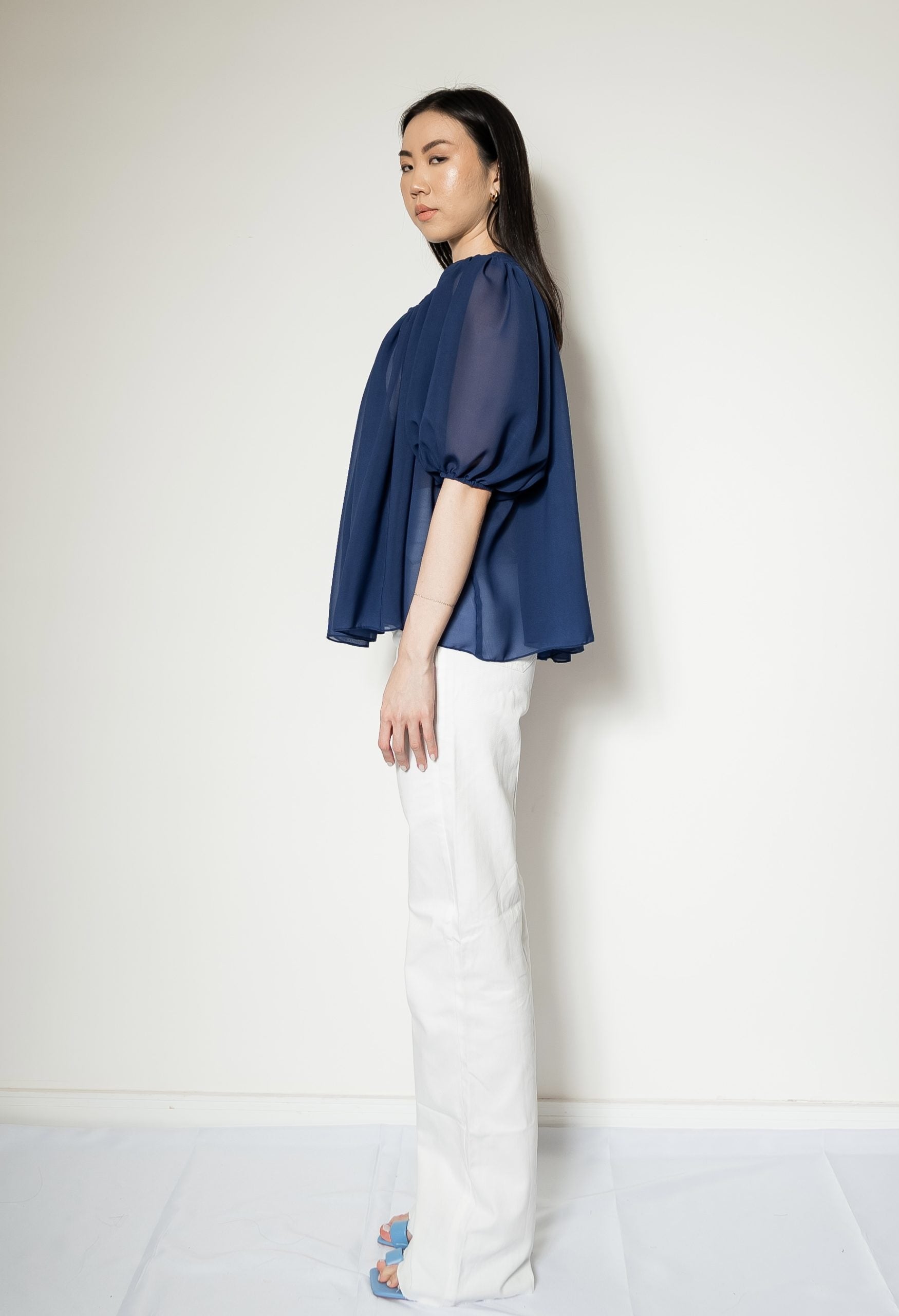 Jeans Branco Cintura Alta
