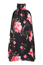 Vestido Gola Drapeada Peônia