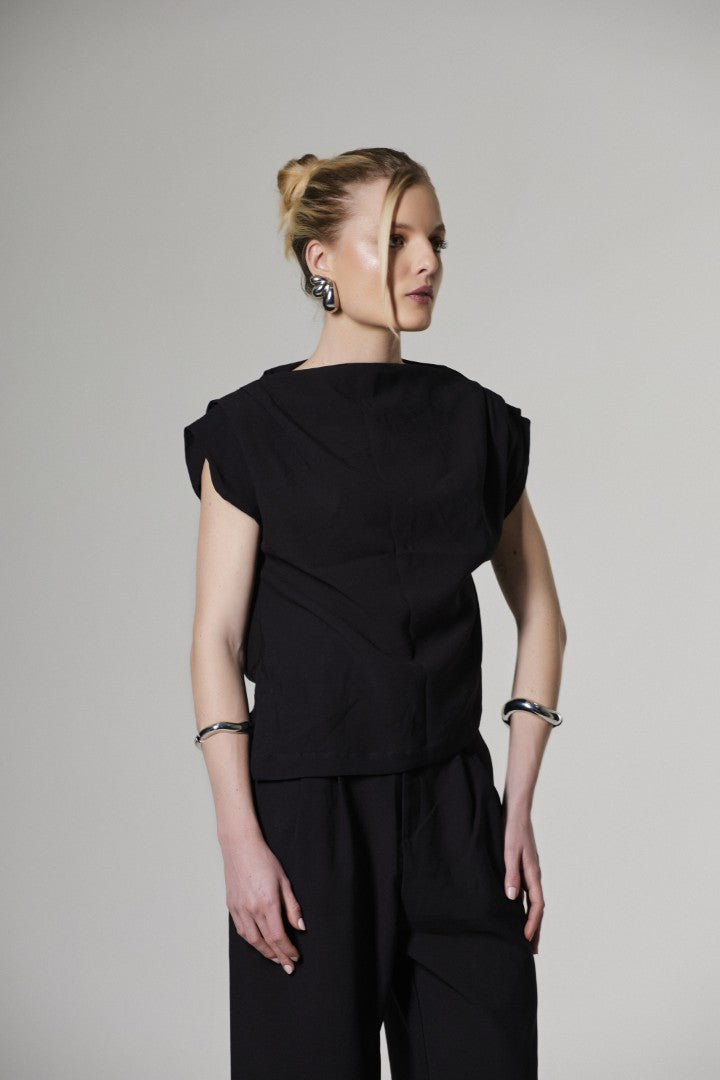 Blusa Alfaiataria Solo Preta